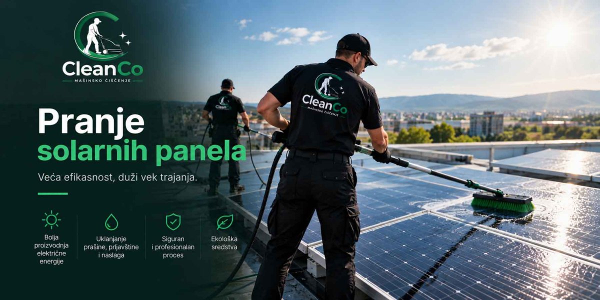 Pranje solarnih panela